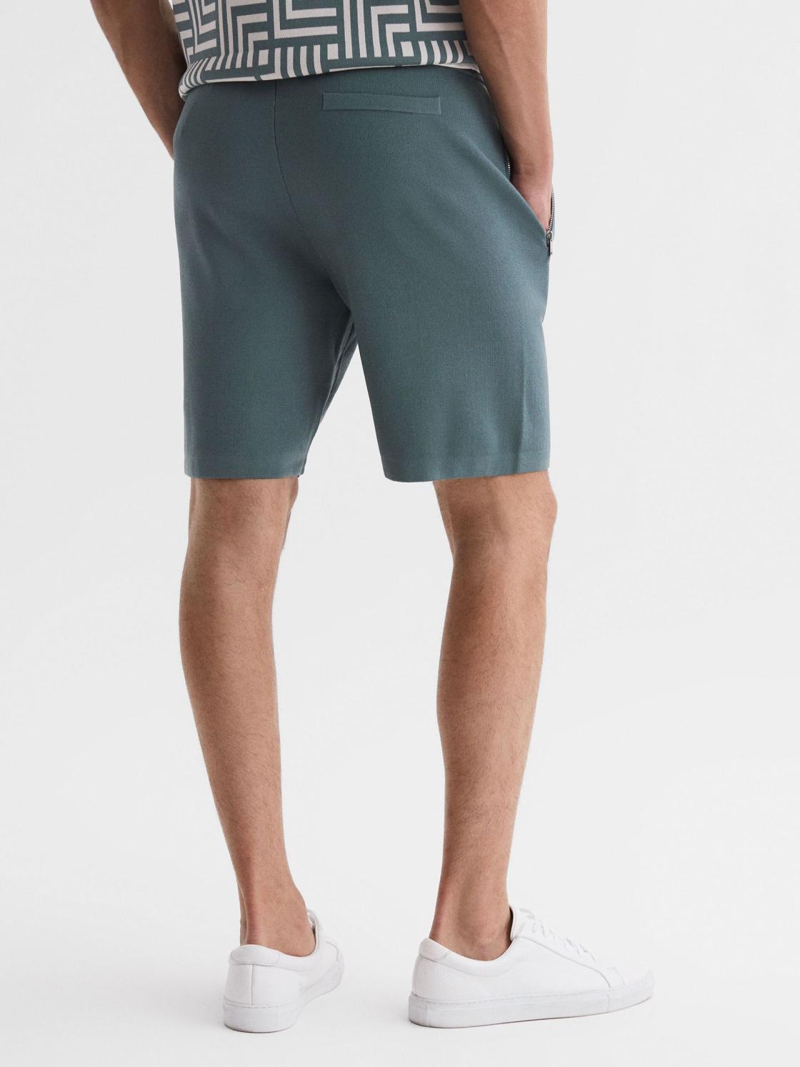 Reiss Shorts | Latin Elasticated Shorts Airforce Blue - Men