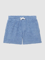 Reiss Shorts | Miami Terry Towelling Shorts Airforce Blue - Children
