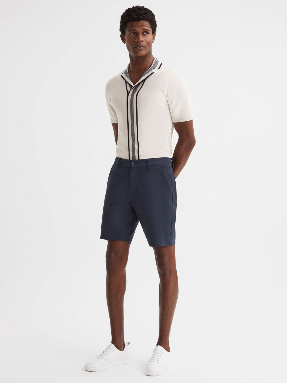 Reiss Shorts | Paige Paige Chino Shorts Deep Anchor - Men