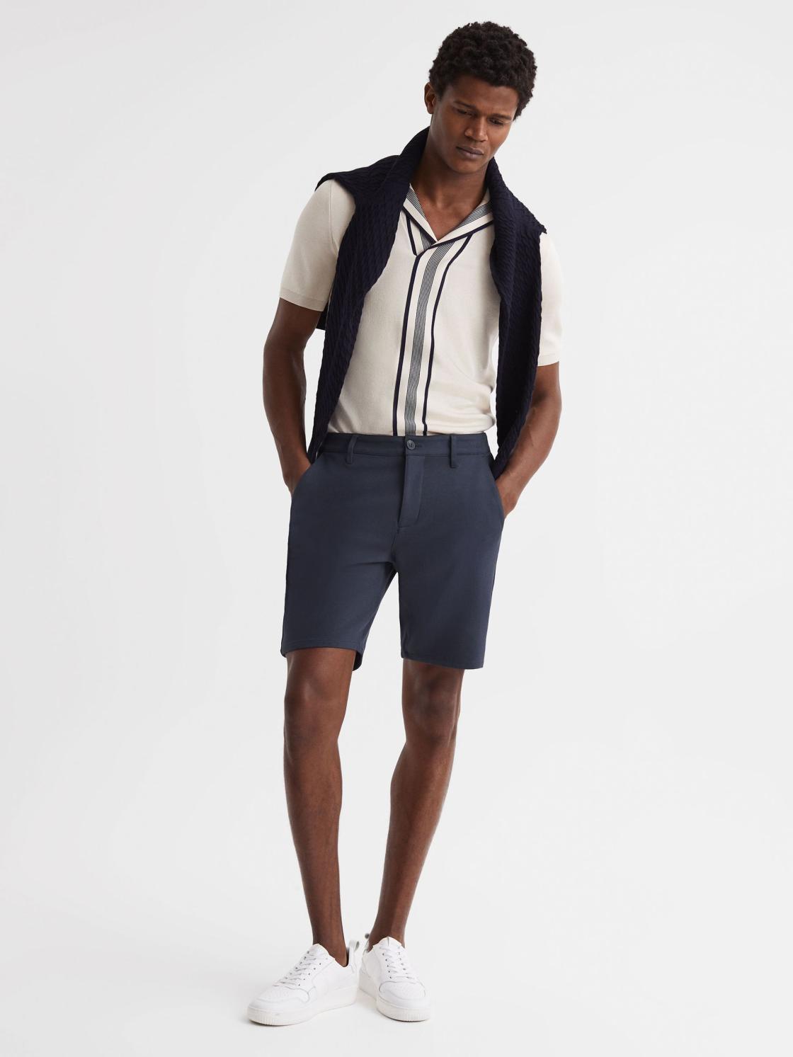 Reiss Shorts | Paige Paige Chino Shorts Deep Anchor - Men