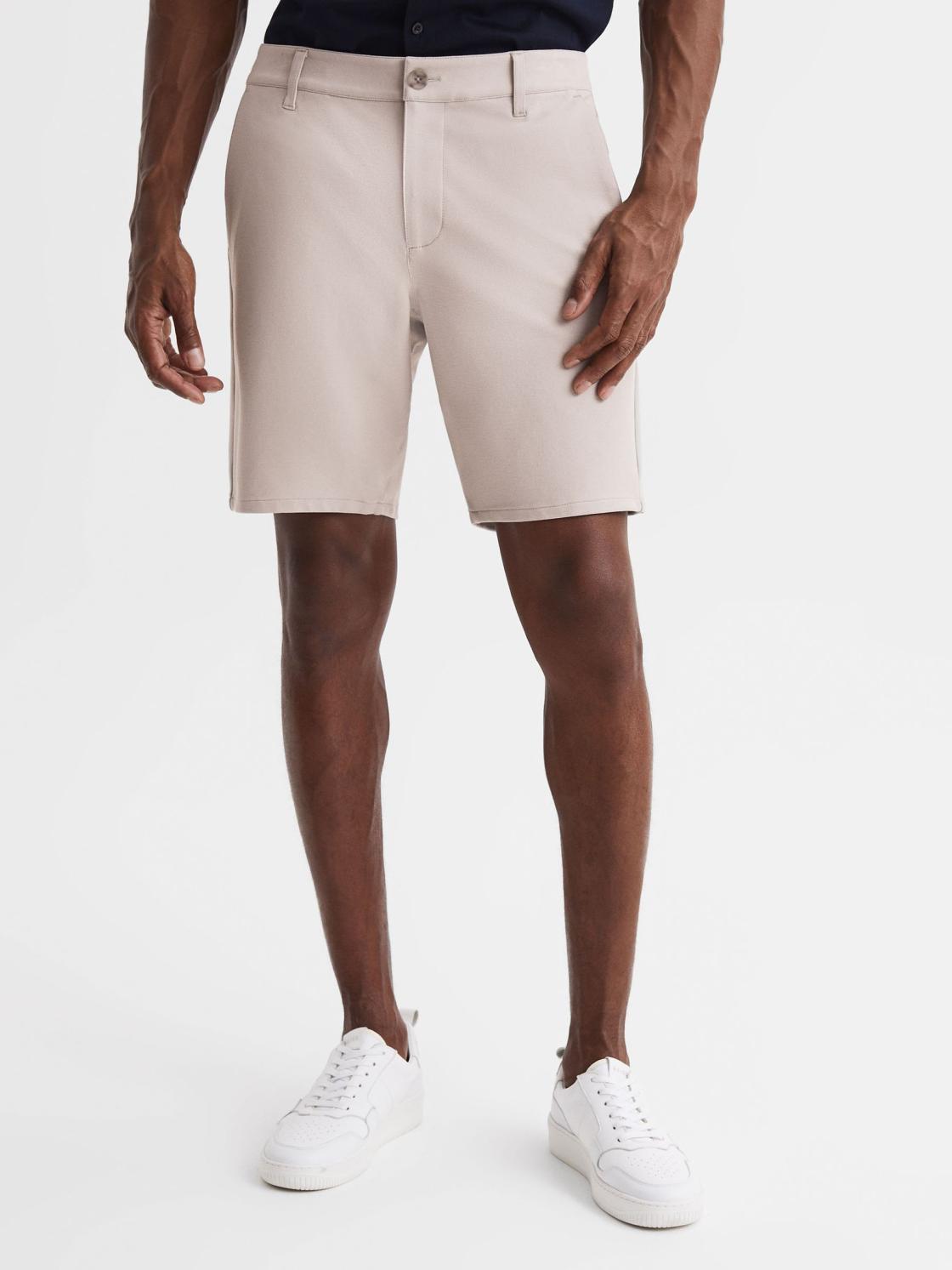 Reiss Shorts | Paige Paige Chino Shorts Oyster - Men