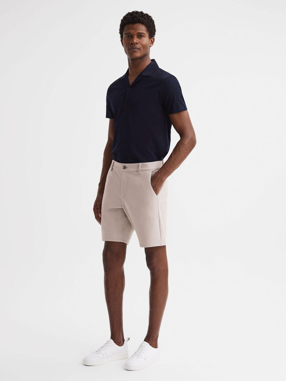 Reiss Shorts | Paige Paige Chino Shorts Oyster - Men