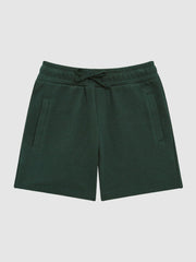 Reiss Shorts | Robin Slim Fit Textured Drawstring Shorts Emerald - Children