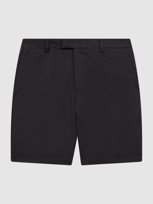 Reiss Shorts | Southbury Cotton Blend Chino Shorts Slate Blue - Men