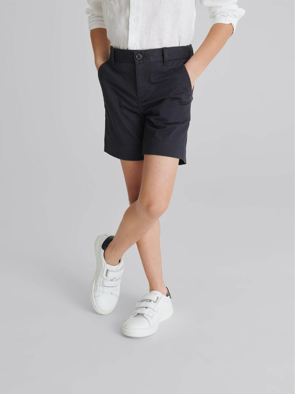 Reiss Shorts | Wicket Casual Chino Shorts Blue - Children