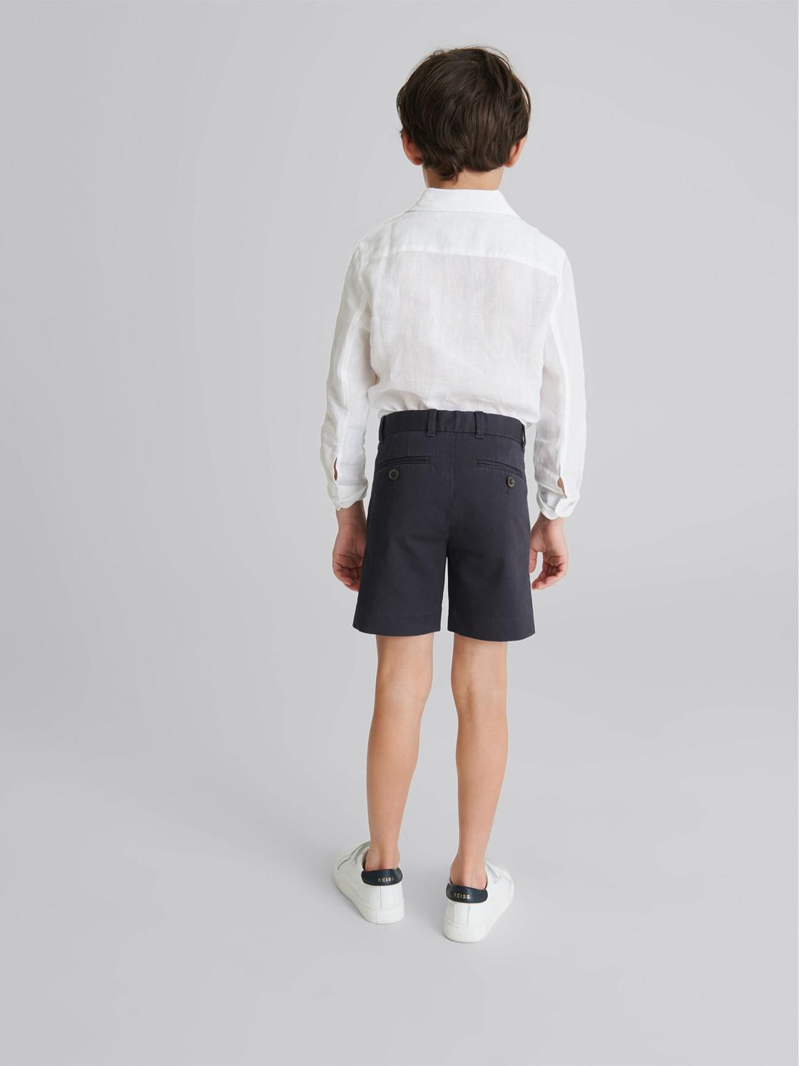 Reiss Shorts | Wicket Casual Chino Shorts Blue - Children