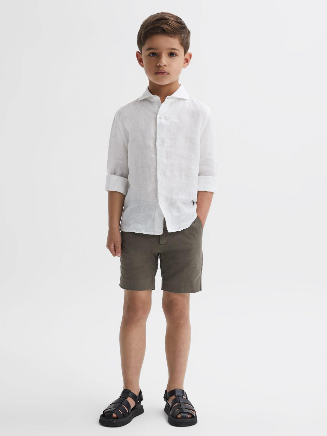 Reiss Shorts | Wicket Casual Chino Shorts Khaki - Children