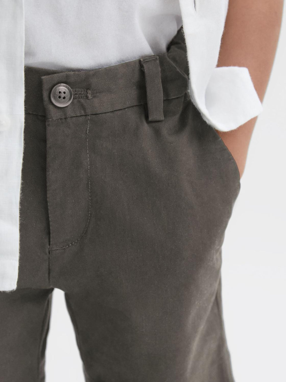 Reiss Shorts | Wicket Casual Chino Shorts Khaki - Children