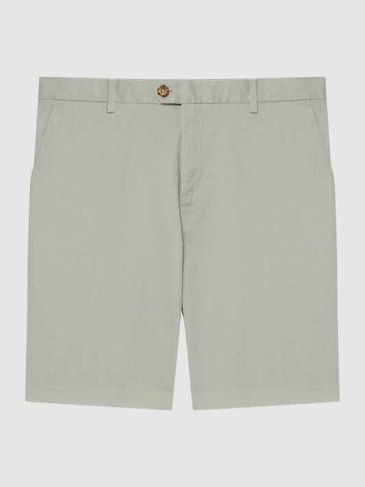 Reiss Shorts | Wicket Modern Fit Chino Shorts Soft Sage - Men