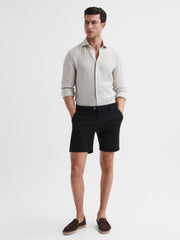 Reiss Shorts | Wicket S Short Length Casual Chino Shorts Airforce Blue - Men