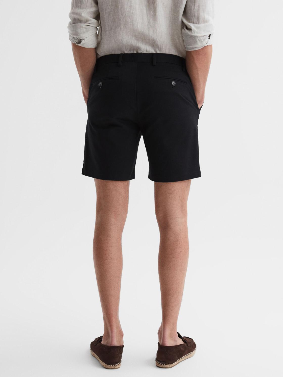 Reiss Shorts | Wicket S Short Length Casual Chino Shorts Airforce Blue - Men