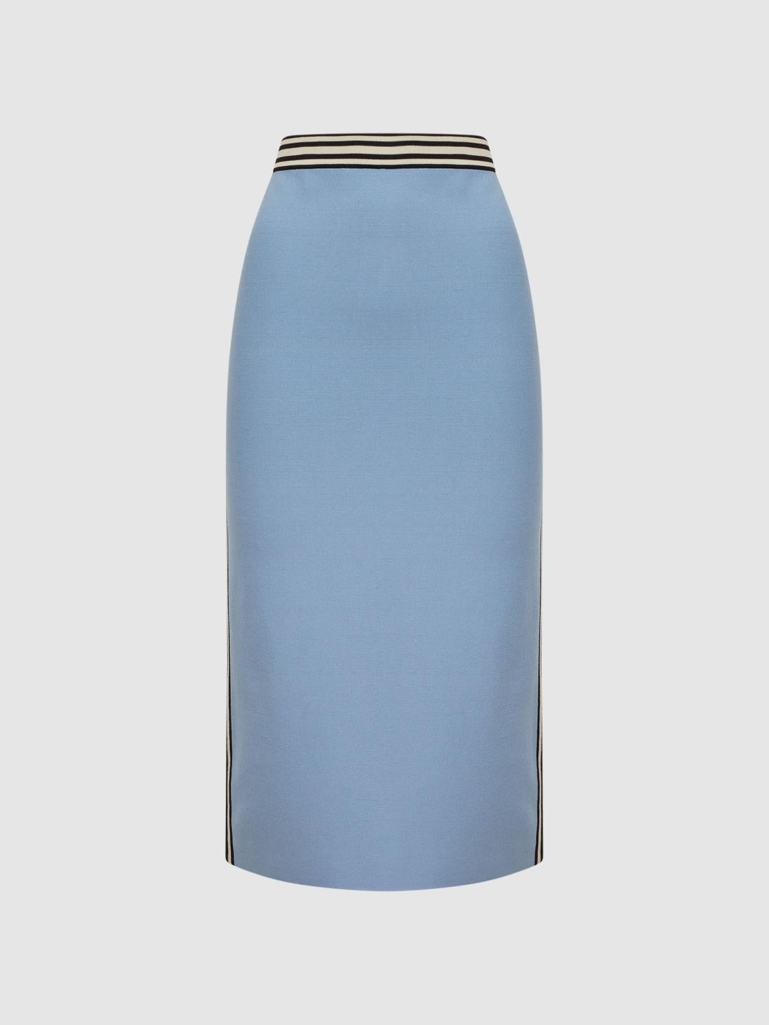 Reiss Skirts | Brooke High Rise Pencil Skirt Co-Ord Blue - Women