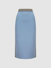 Reiss Skirts | Brooke High Rise Pencil Skirt Co-Ord Blue - Women
