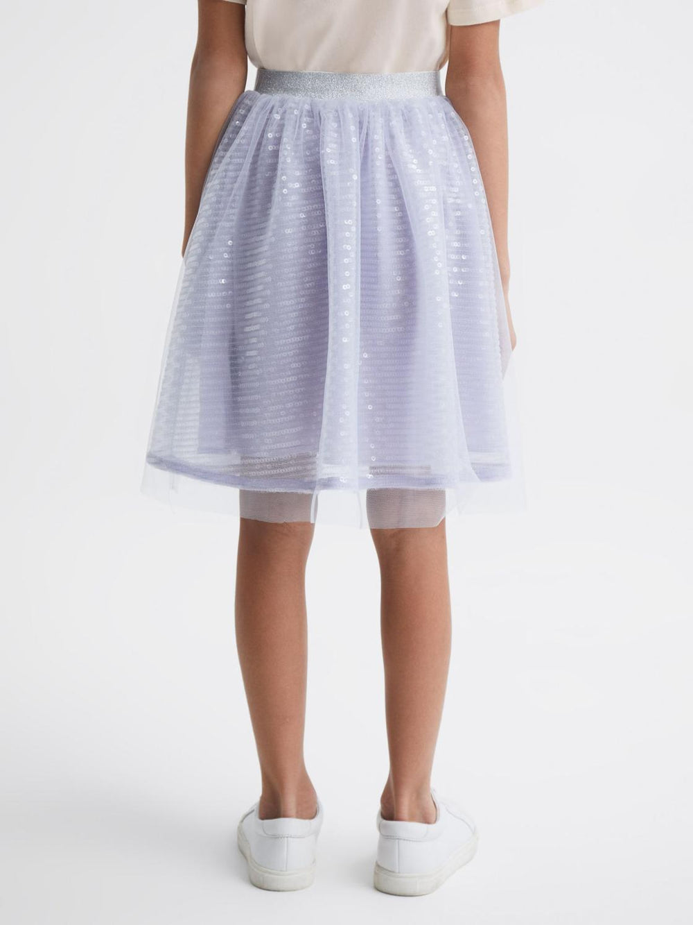 Reiss Skirts | Charlotta Sequin Midi Skirt Lilac - Children