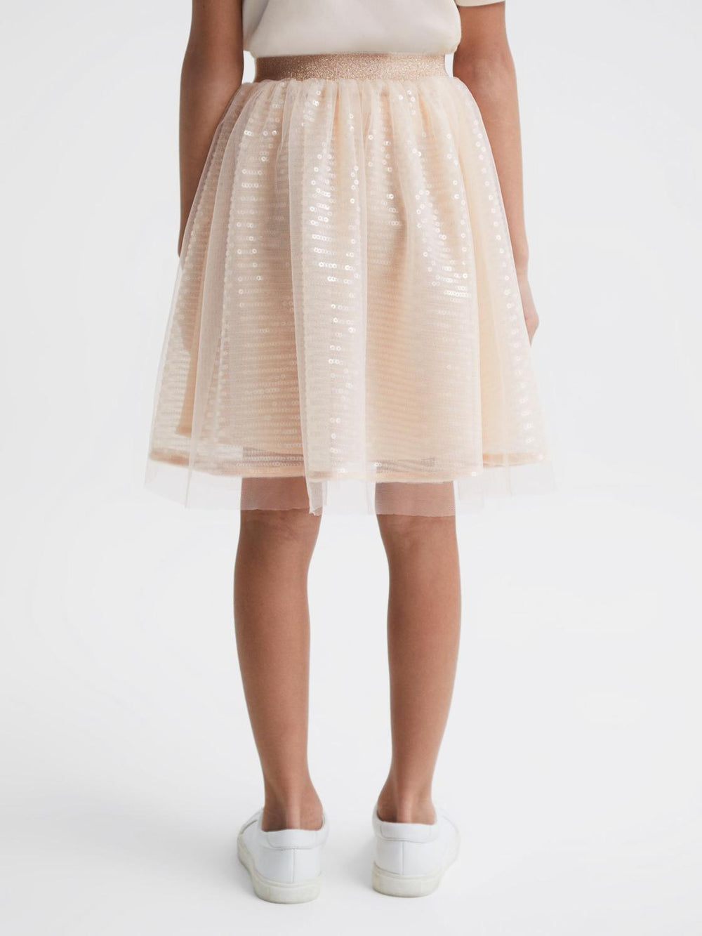 Reiss Skirts | Charlotta Sequin Midi Skirt Lilac - Children