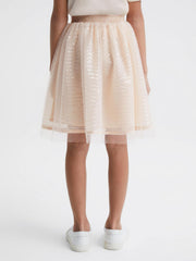 Reiss Skirts | Charlotta Sequin Midi Skirt Lilac - Children