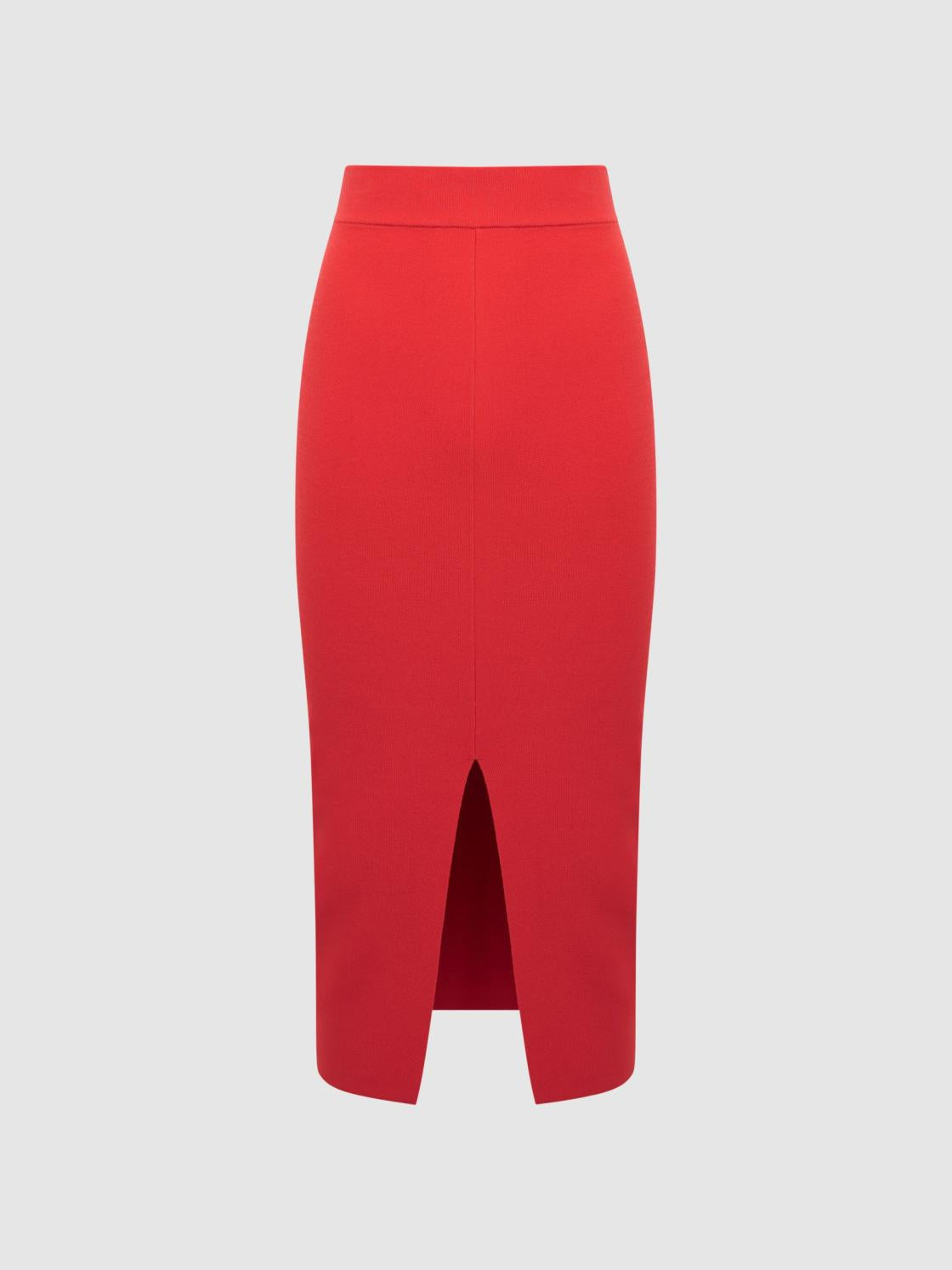 Reiss Skirts | Erin Knitted Co Ord Midi Skirt Dark Navy - Women