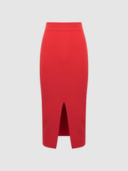 Reiss Skirts | Erin Knitted Co Ord Midi Skirt Dark Navy - Women