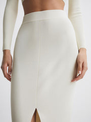 Reiss Skirts | Erin Knitted Co Ord Midi Skirt Dark Navy - Women