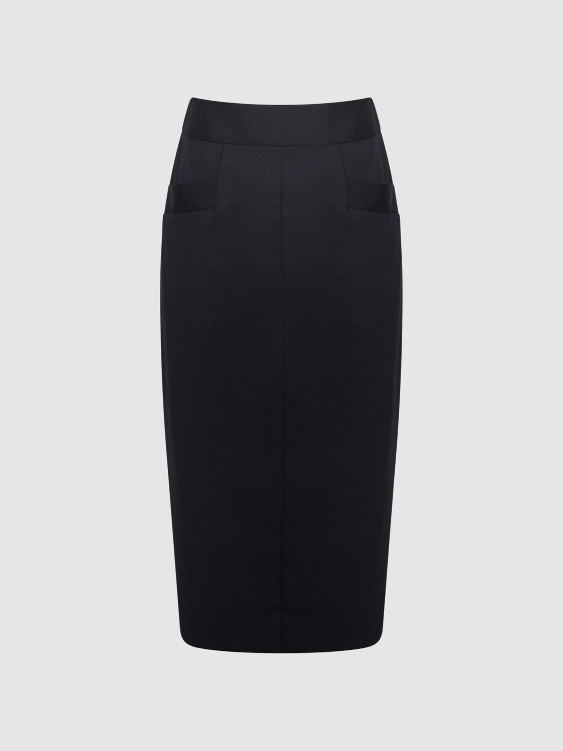 Reiss Skirts | Haisley Tailored Pencil Skirt Black - Women