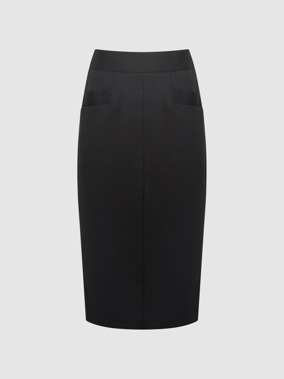 Reiss Skirts | Haisley Tailored Pencil Skirt Black - Women