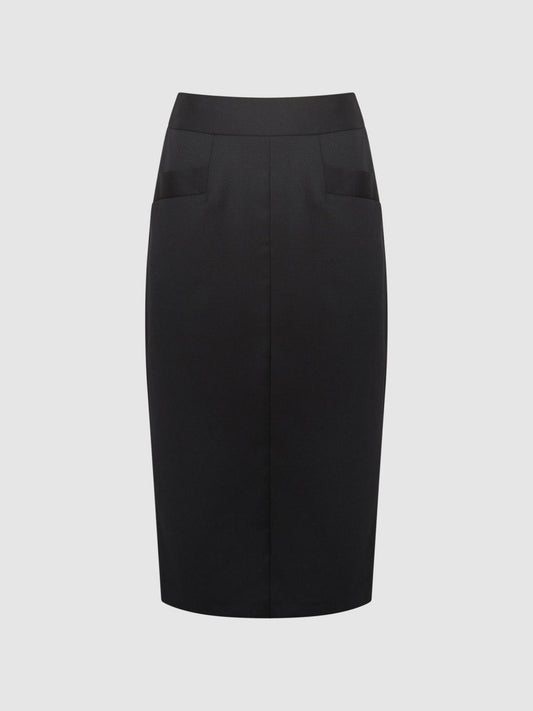 Reiss Skirts | Haisley Tailored Pencil Skirt Black - Women