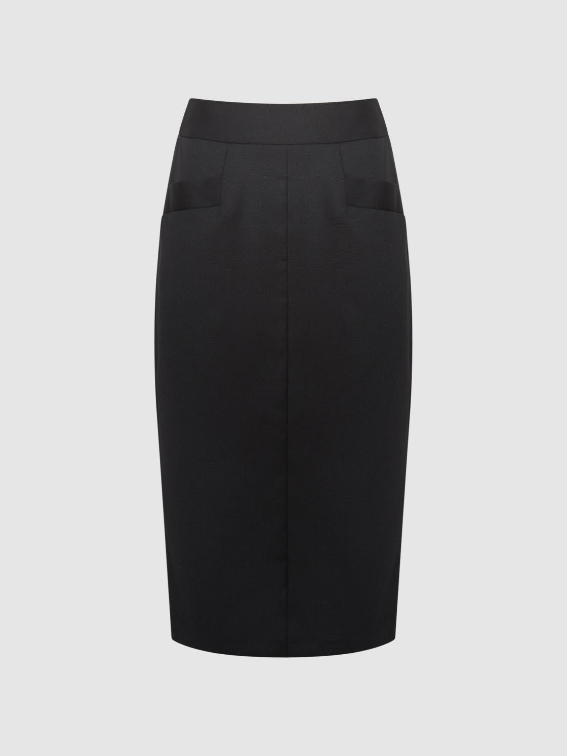 Reiss Skirts | Haisley Tailored Pencil Skirt Black - Women