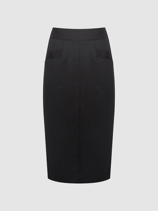 Reiss Skirts | Haisley Tailored Pencil Skirt Black - Women