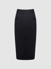 Reiss Skirts | Haisley Tailored Pencil Skirt Black - Women