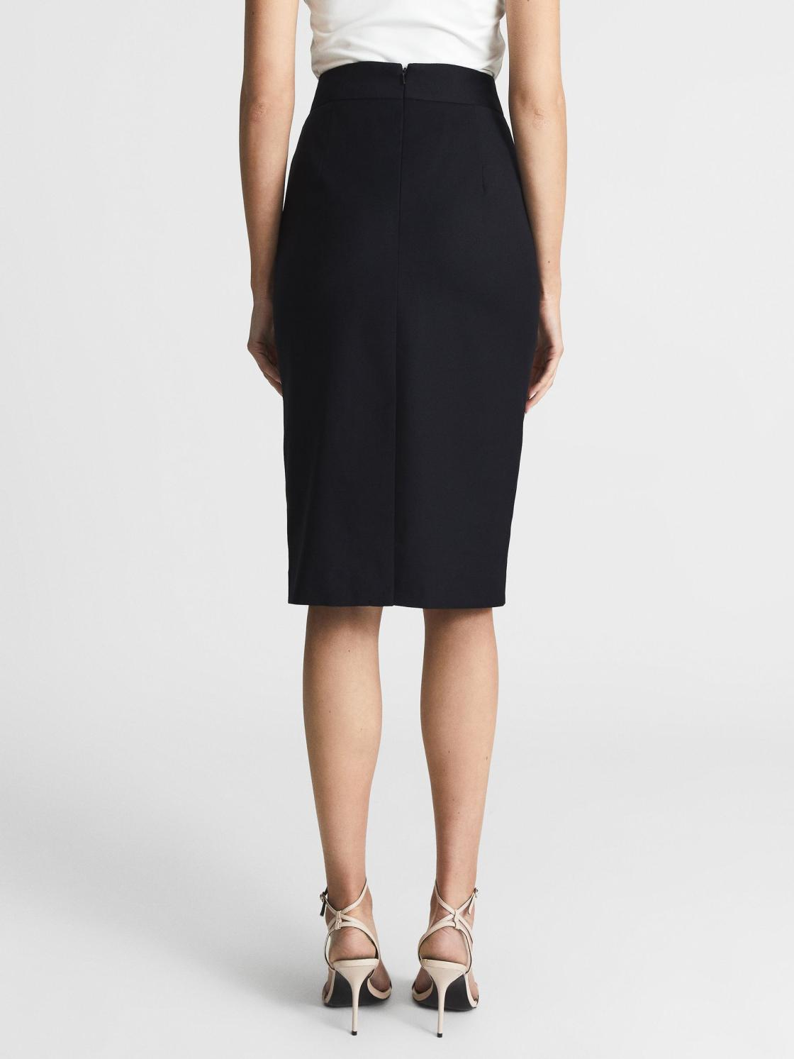 Reiss Skirts | Haisley Tailored Pencil Skirt Black - Women