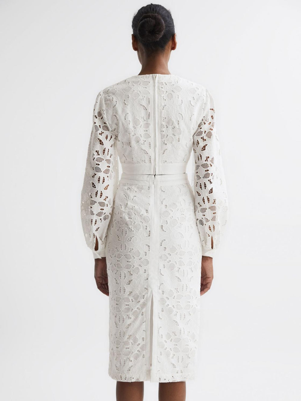 Reiss Skirts | Immi Lace Co-ord Pencil Skirt White - Women