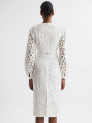 Reiss Skirts | Immi Lace Co-ord Pencil Skirt White - Women