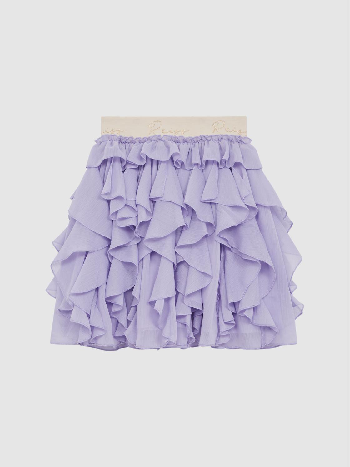 Reiss Skirts | Lola Ruffle Tulle Skirt Lilac - Children