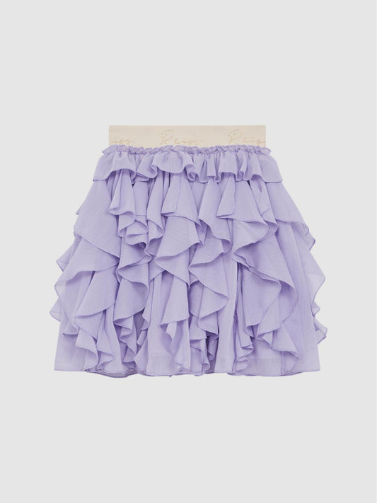 Reiss Skirts | Lola Ruffle Tulle Skirt Lilac - Children