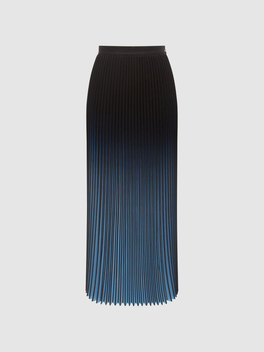 Reiss Skirts | Marlie Ombre Pleated Midi Skirt Bright Blue - Women