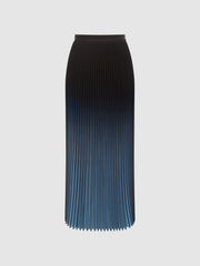 Reiss Skirts | Marlie Ombre Pleated Midi Skirt Bright Blue - Women