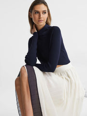 Reiss Skirts | Osti Pleated Midi Skirt White - Women