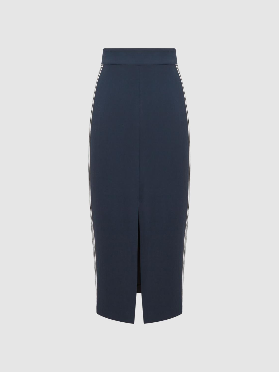 Reiss Skirts | Pia High Rise Midi Pencil Skirt Navy - Women