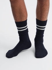 Reiss Socks &amp; Underwear | Alcott Sporty Wool Blend Socks Navy - Men