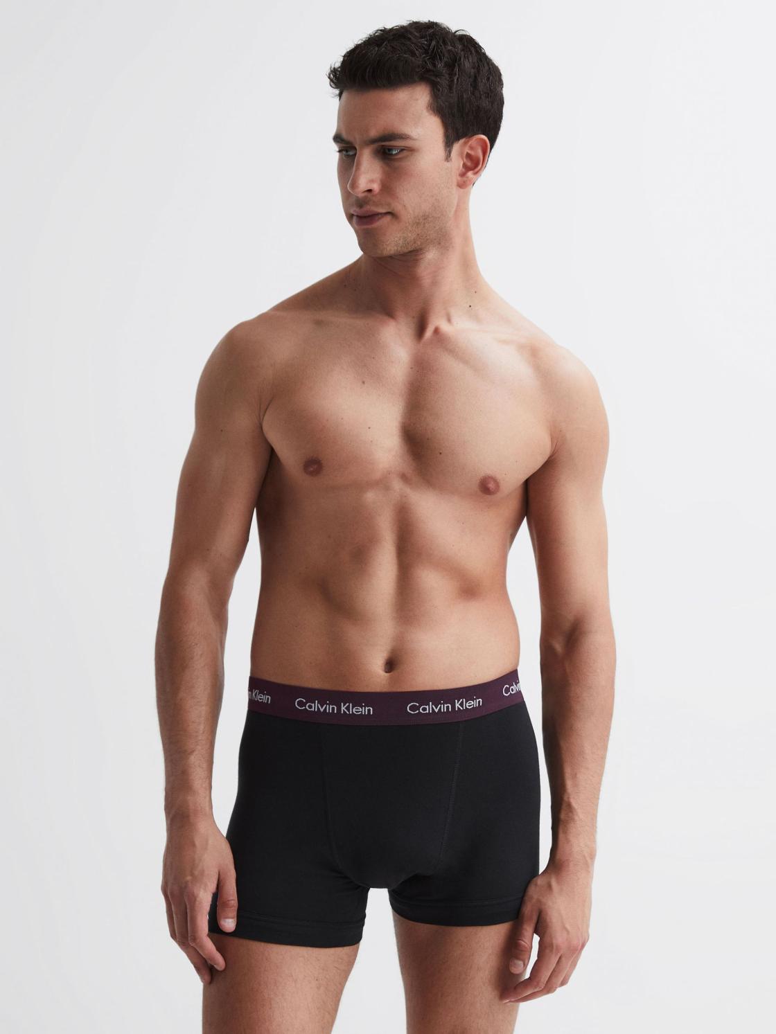 Reiss Socks &amp; Underwear | Calvin Klein Underwear 3 Pack Trunks Black Multi - Men