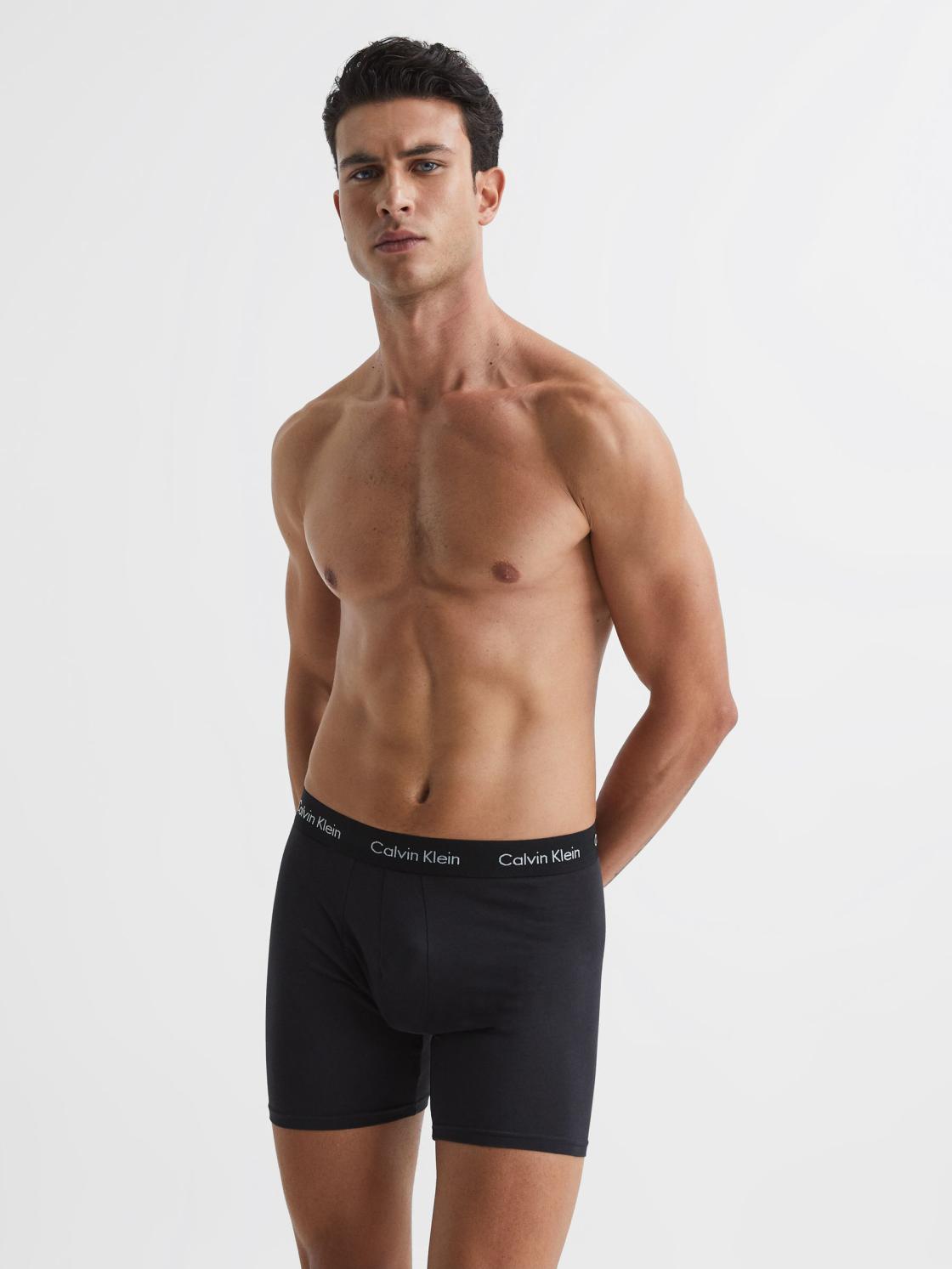 Reiss Socks &amp; Underwear | Calvin Klein Underwear 3 Pack Trunks Blue Multi - Men