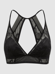 Reiss Socks &amp; Underwear | Calvin Klein Underwear Lace Halter Neck Bralette Black - Women