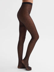 Reiss Socks &amp; Underwear | Falke Falke Dotted Tights Black - Women