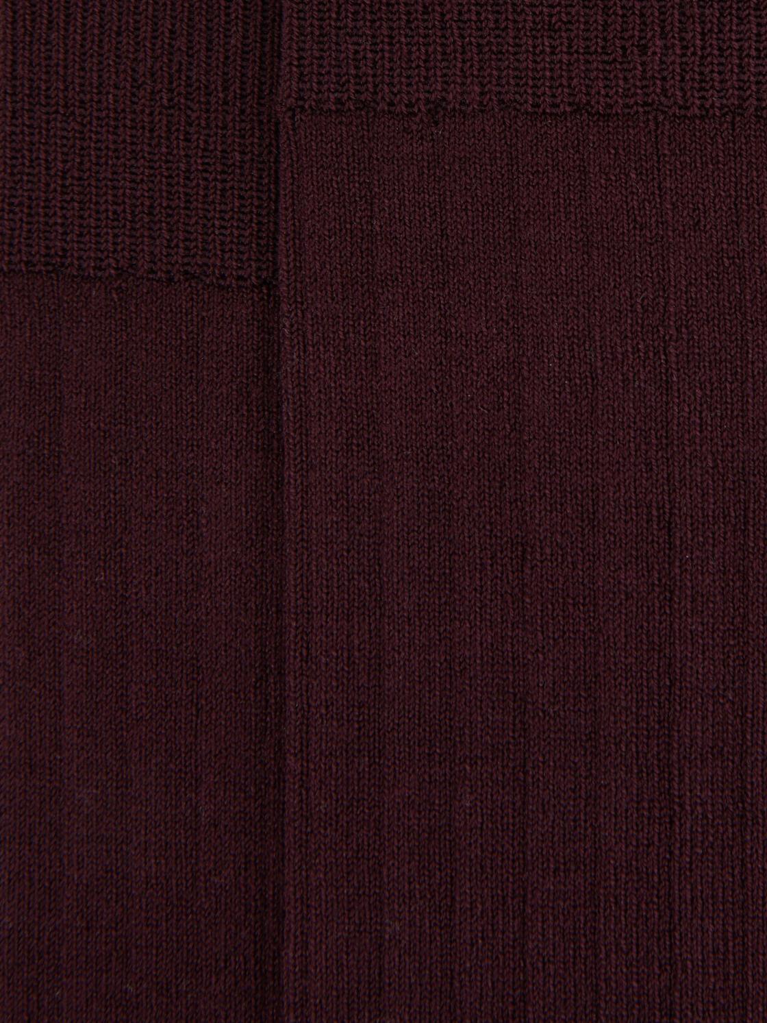 Reiss Socks &amp; Underwear | Fela Ribbed Socks Bordeaux - Men