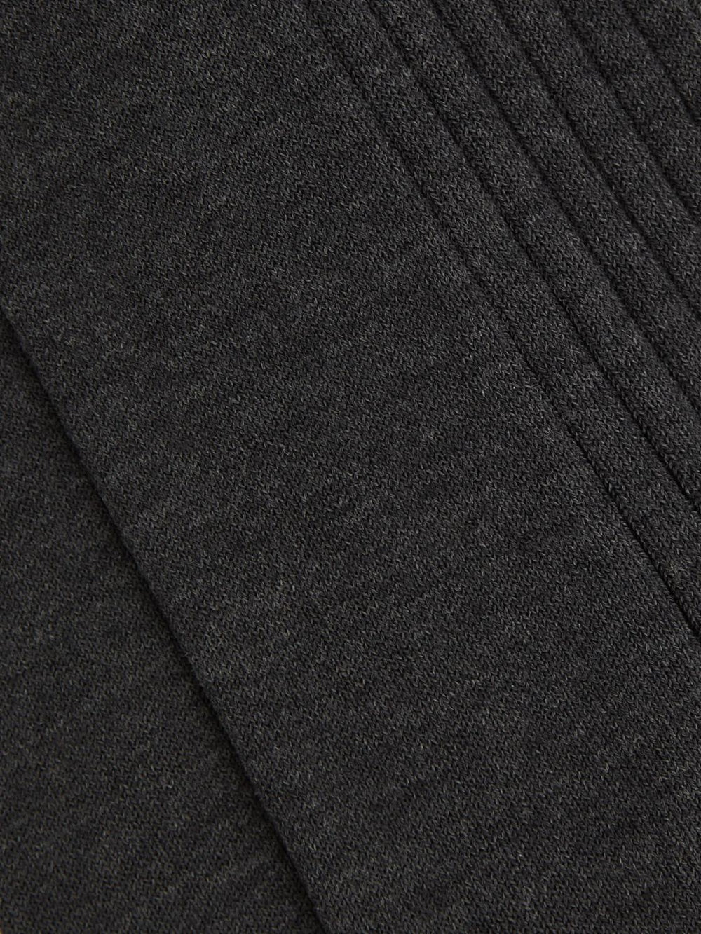 Reiss Socks &amp; Underwear | Feli Ribbed Mercerised Cotton Blend Socks Mid Grey - Men