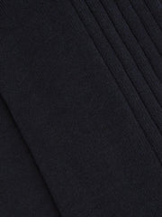Reiss Socks &amp; Underwear | Feli Ribbed Mercerised Cotton Blend Socks Navy - Men