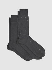Reiss Socks &amp; Underwear | Graham 2 Pack 2 Pack Of Socks Charcoal - Men