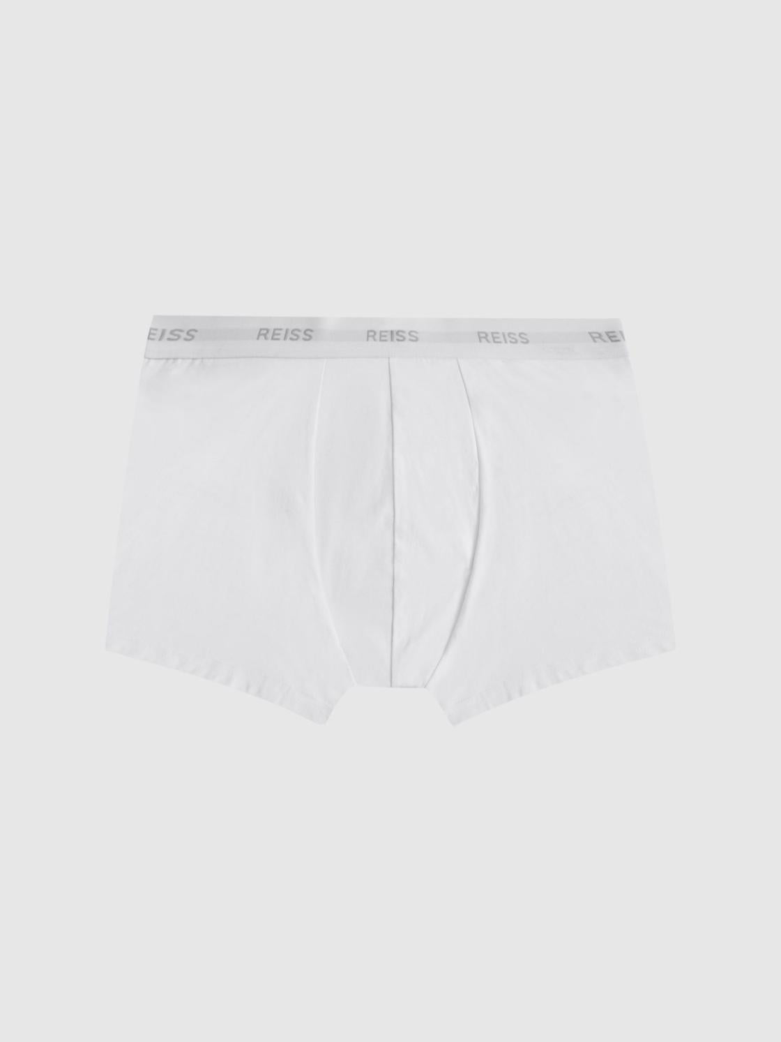 Reiss Socks &amp; Underwear | Heller Three Pack Organic Cotton Boxers Black - Men