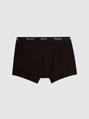 Reiss Socks &amp; Underwear | Heller Three Pack Organic Cotton Boxers Black - Men