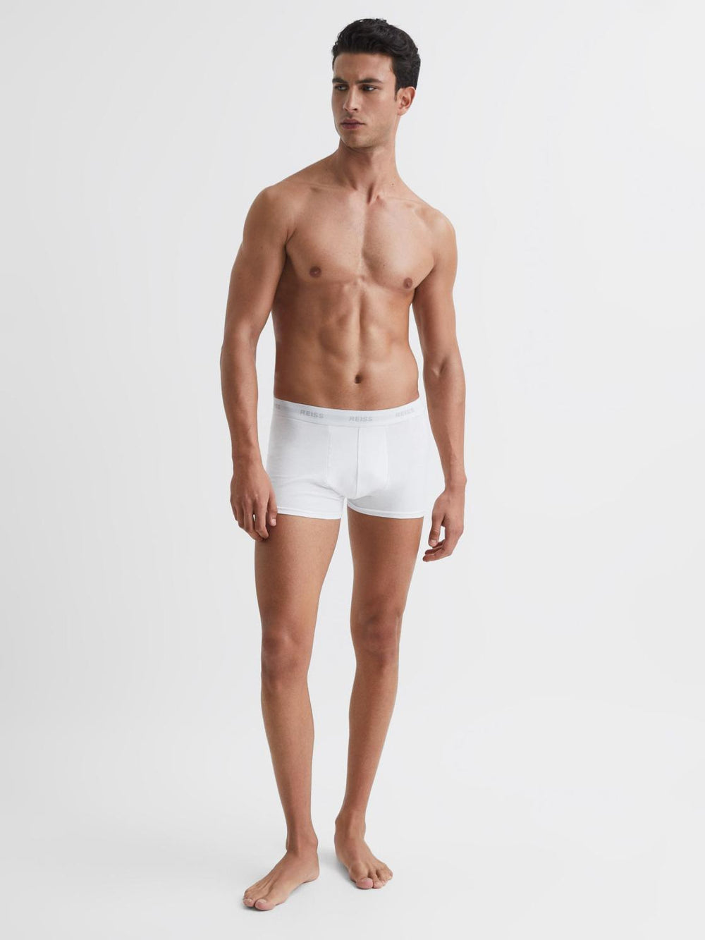Reiss Socks &amp; Underwear | Heller Three Pack Organic Cotton Boxers Black - Men